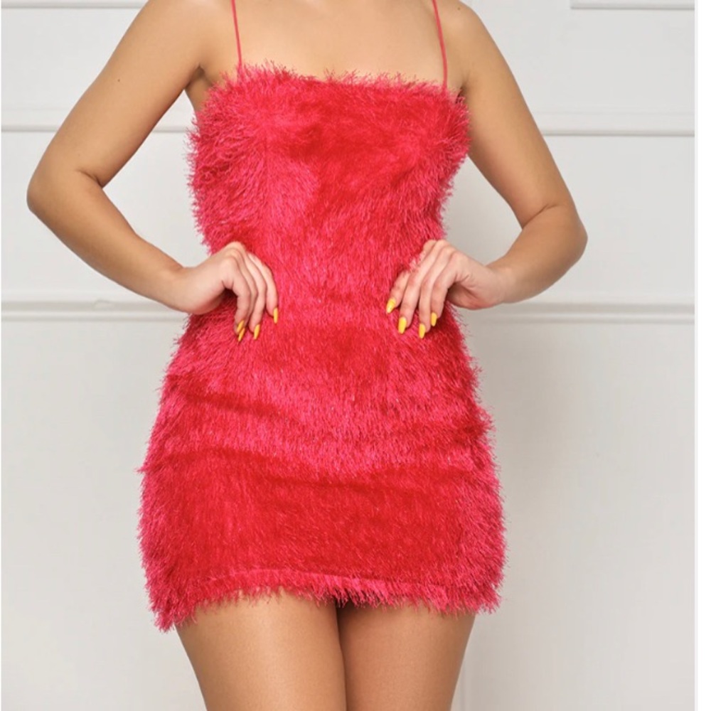 Pink fury min dress. New never worn